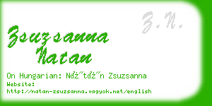zsuzsanna natan business card